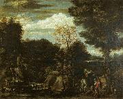 Landscape with a Devotional Image, Gian  Battista Viola
